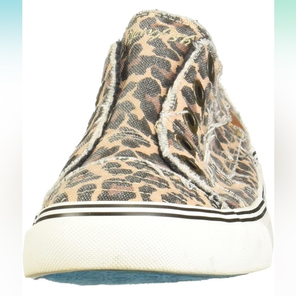 Blowfish Leopard Print Canvas Sneakers - Picture 2 of 7